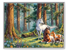 Matte Canvas, Framed (White)