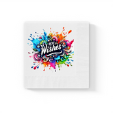 White Coined Napkins - My Posh Prints