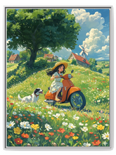 Matte Canvas, Vertical Framed (White)