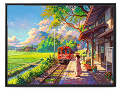 Matte Canvas, Framed (Black)