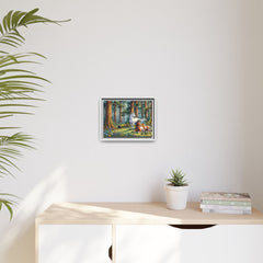 Matte Canvas, Framed (White)