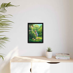 Matte Canvas, Vertical Framed (Black)
