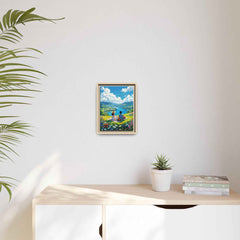 Matte Canvas, Vertical Framed (Natural)