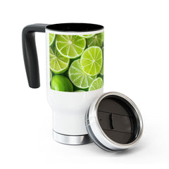 Stainless Steel Travel Mug with Handle, 14oz
