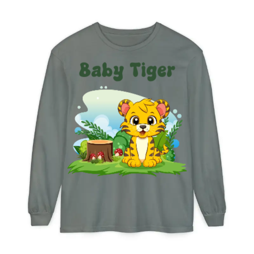 Unisex Garment-dyed Long Sleeve T-Shirt