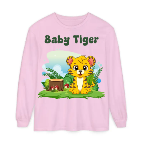 Unisex Garment-dyed Long Sleeve T-Shirt