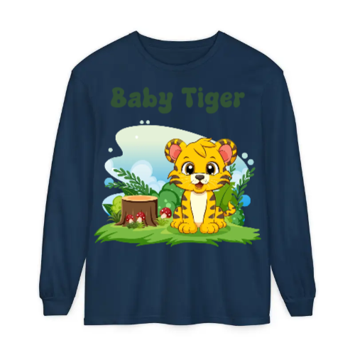Unisex Garment-dyed Long Sleeve T-Shirt