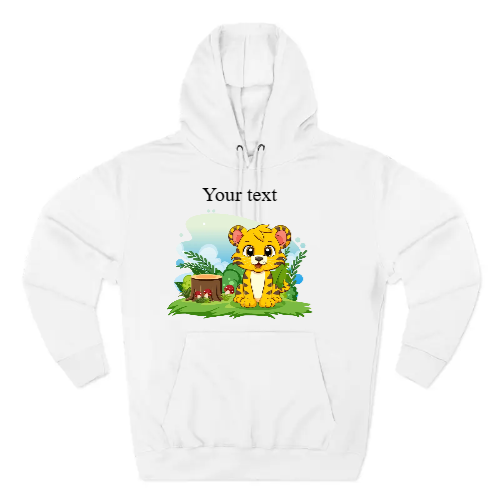 Three-Panel Fleece Hoodie