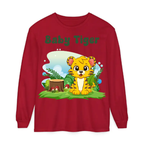 Unisex Garment-dyed Long Sleeve T-Shirt