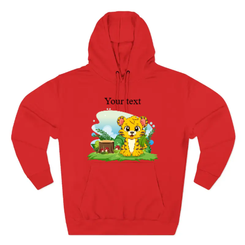 Three-Panel Fleece Hoodie