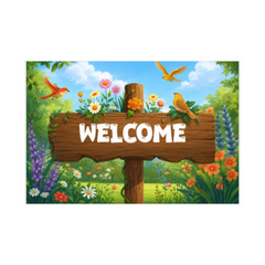 Horizontal Plastic Yard Sign (18″ x 12″/36″ x 24″)