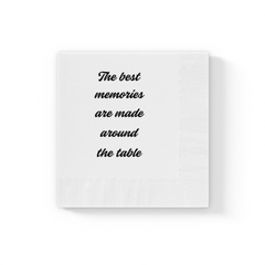 White Coined Napkins