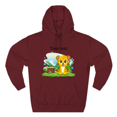 Three-Panel Fleece Hoodie