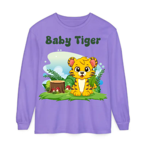 Unisex Garment-dyed Long Sleeve T-Shirt