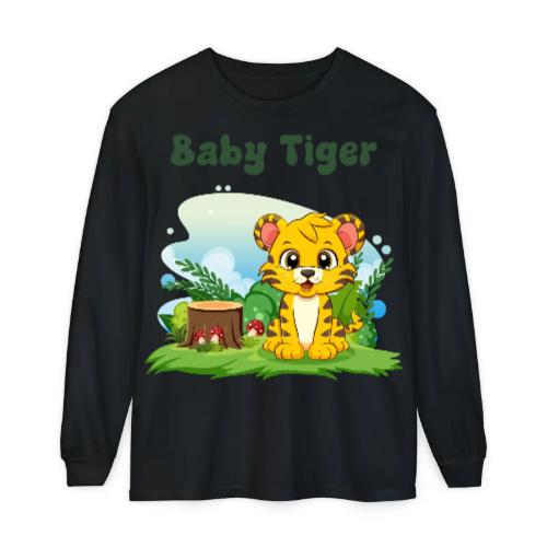 Unisex Garment-dyed Long Sleeve T-Shirt