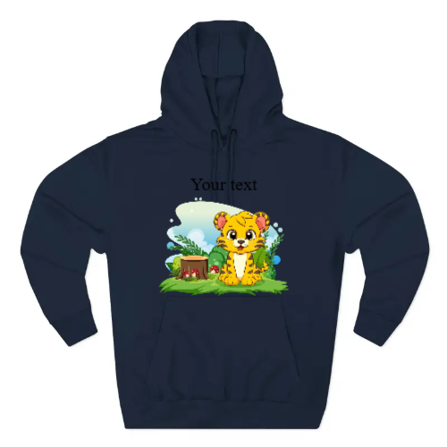 Three-Panel Fleece Hoodie