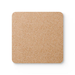 Hardboard Coasters with Cork Bottom (Set of 4)