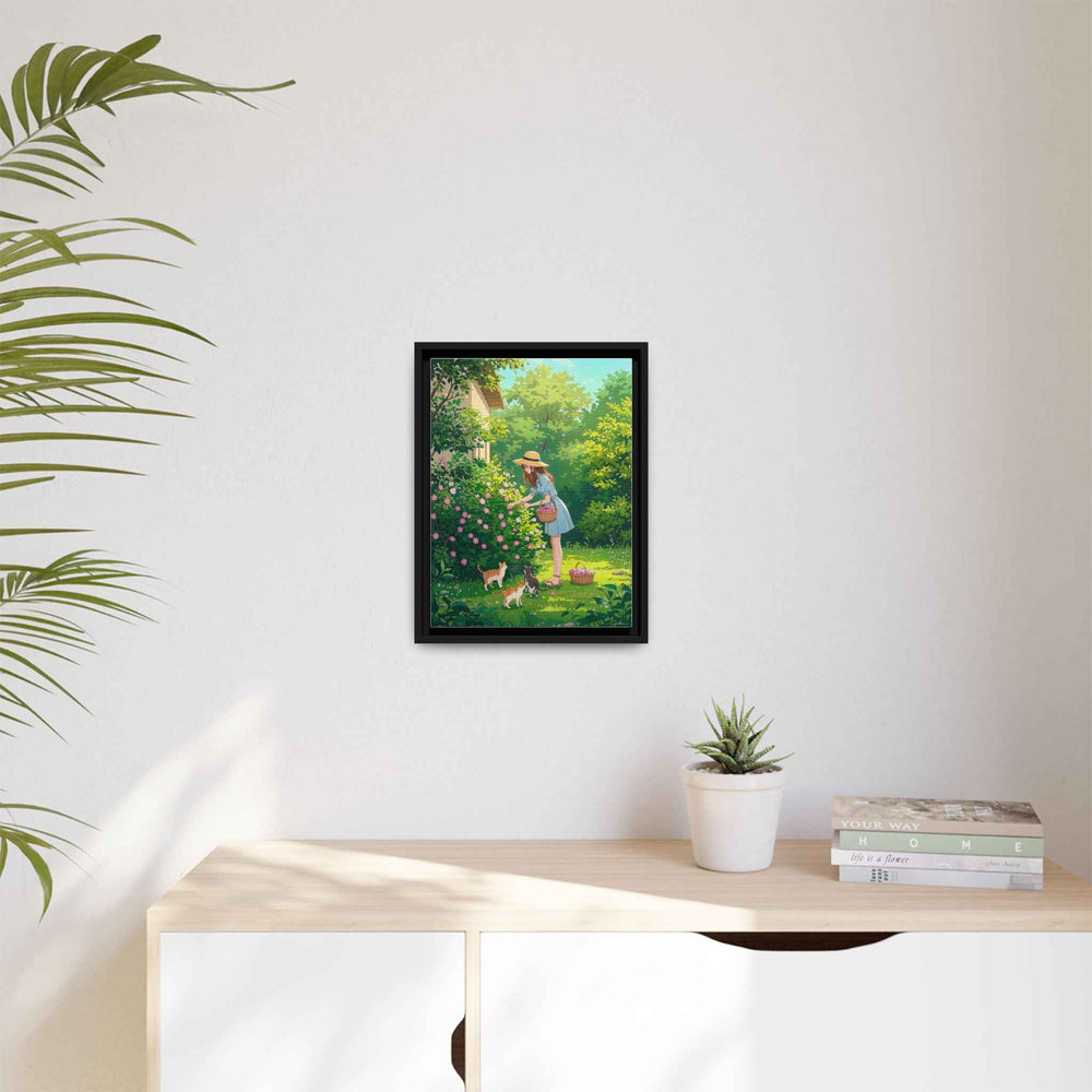 Matte Canvas, Vertical Framed (Black)