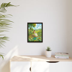 Matte Canvas, Vertical Framed (Espresso)