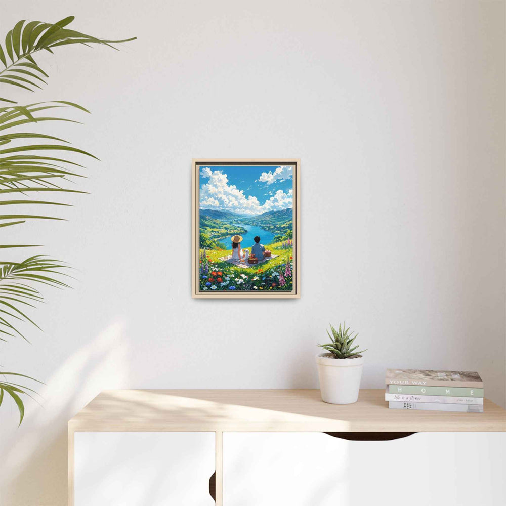Matte Canvas, Vertical Framed (Natural)