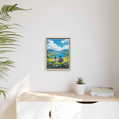 Matte Canvas, Vertical Framed (Natural)