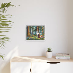 Matte Canvas, Framed (White)