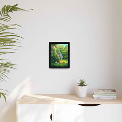 Matte Canvas, Vertical Framed (Black)