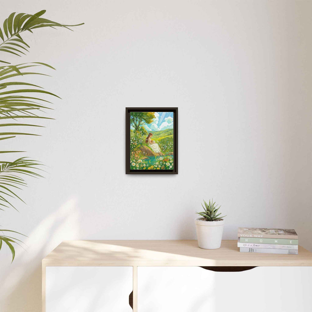 Matte Canvas, Vertical Framed (Espresso)