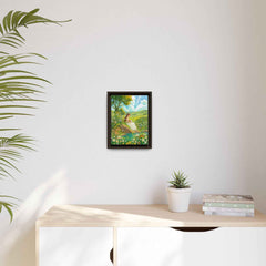 Matte Canvas, Vertical Framed (Espresso)