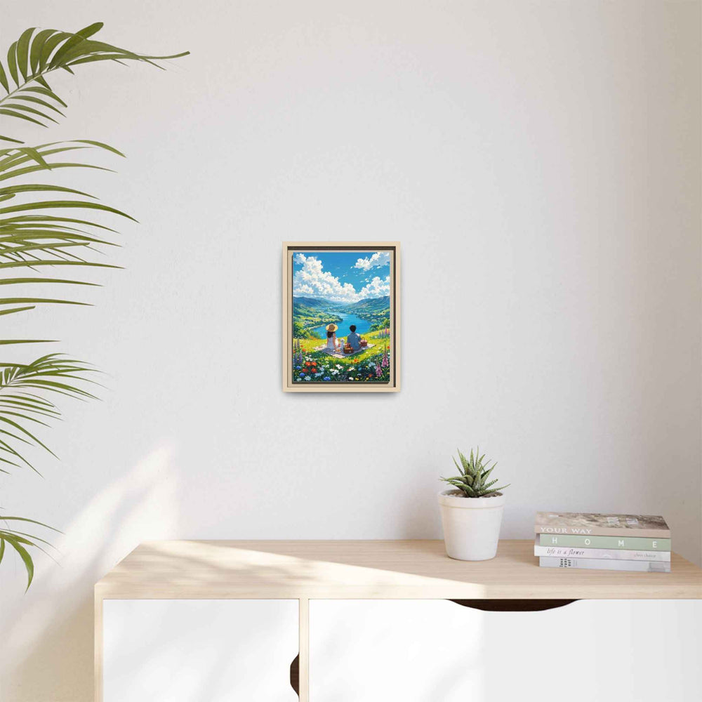 Matte Canvas, Vertical Framed (Natural)
