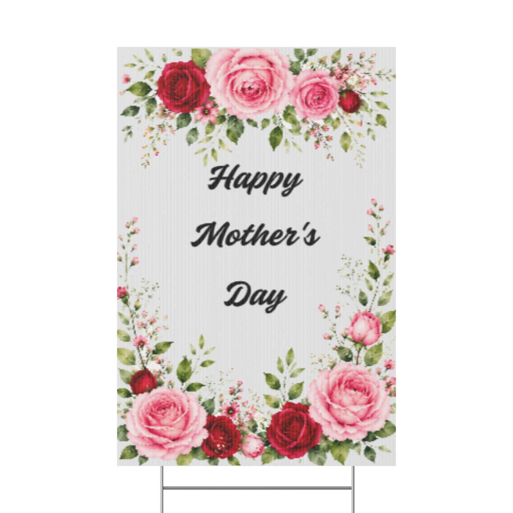 Vertical Plastic Yard Sign