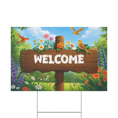 Horizontal Plastic Yard Sign (18″ x 12″/36″ x 24″)