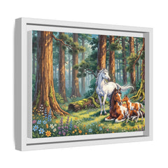 Matte Canvas, Framed (White)