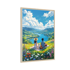 Matte Canvas, Vertical Framed (Natural)