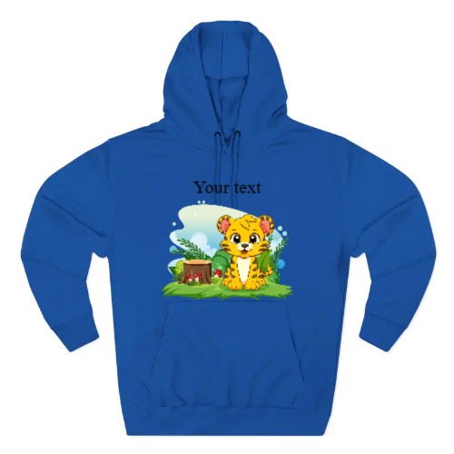 Three-Panel Fleece Hoodie