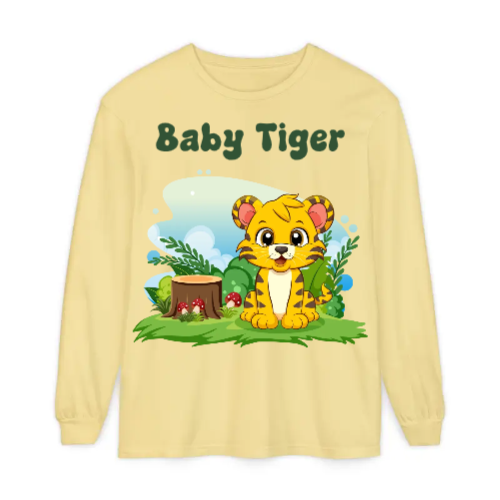 Unisex Garment-dyed Long Sleeve T-Shirt